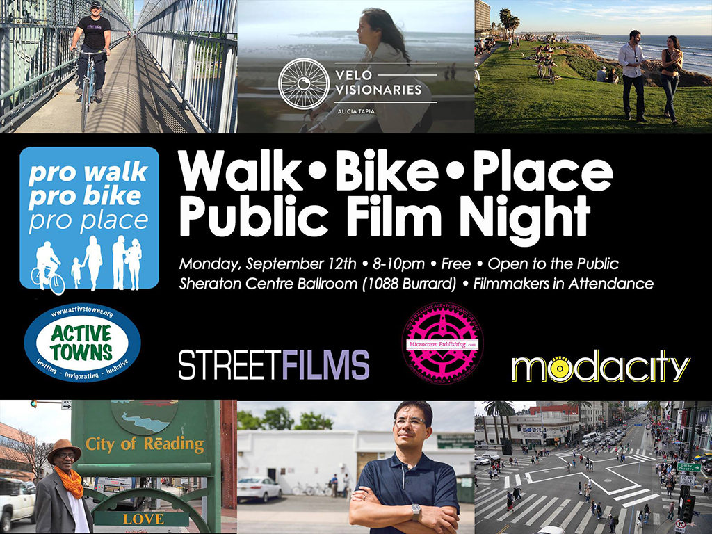 Walk Bike Place FREE Public Film Night