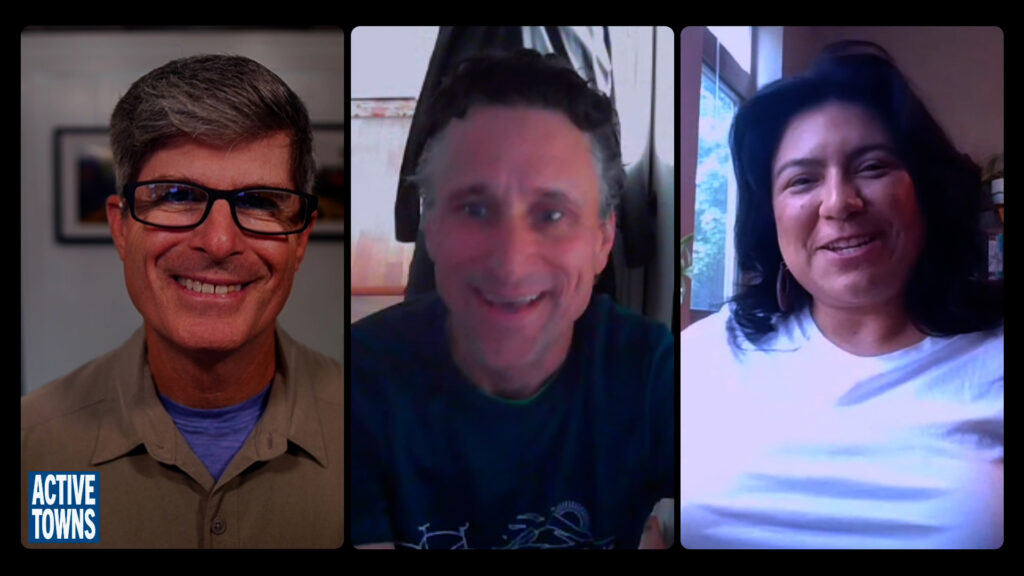 Ep 260 Cascade Bicycle Club ~ Tina & Paul John, Paul, and Tina smiling