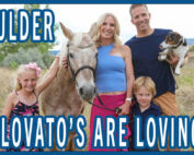 Lovato family portrait with pony and doggie