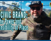 Ryan Short with Civic Brand posing in front of an intersection in Boulder, CO
